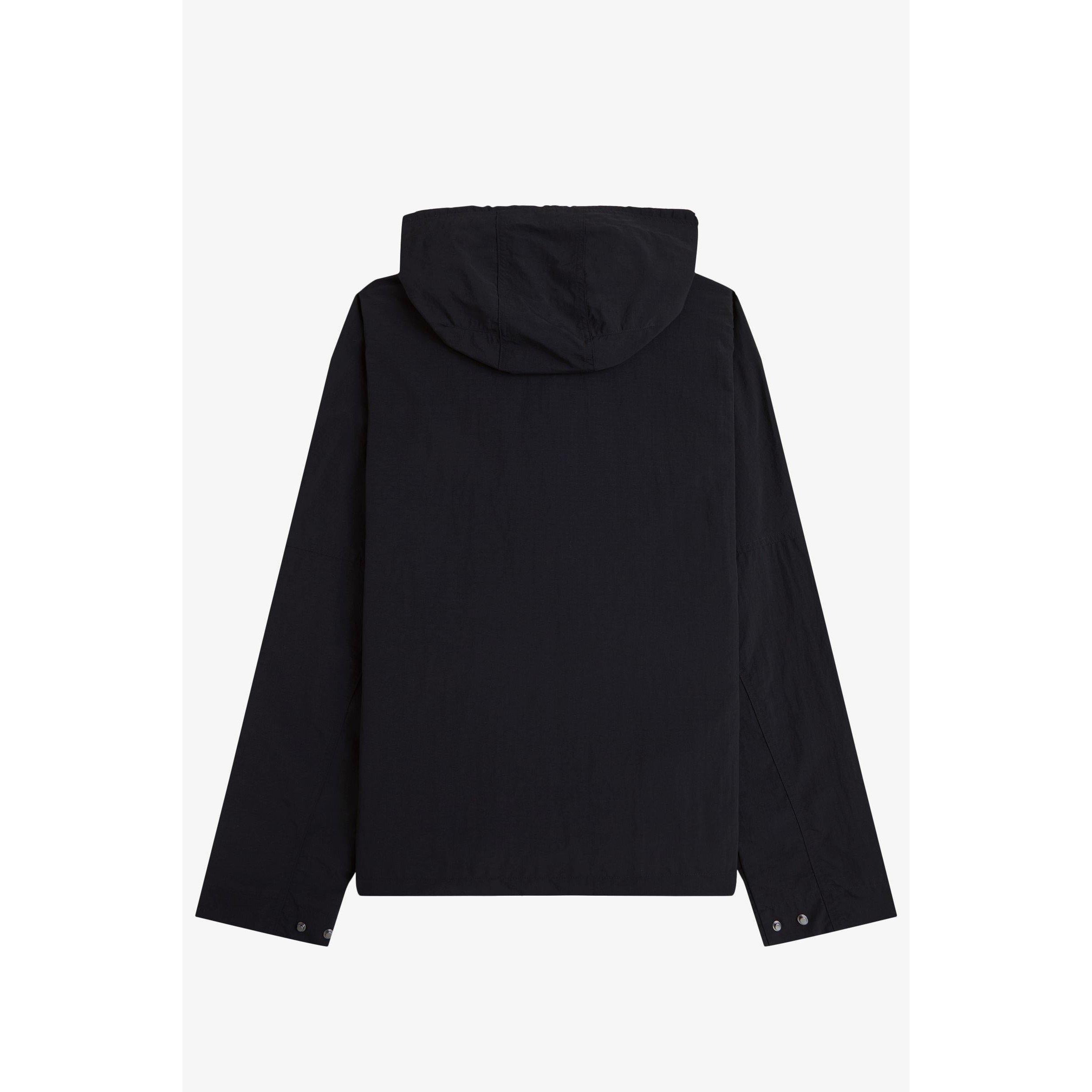 Cropped Ripstop Hooded Long Sleeve Parka