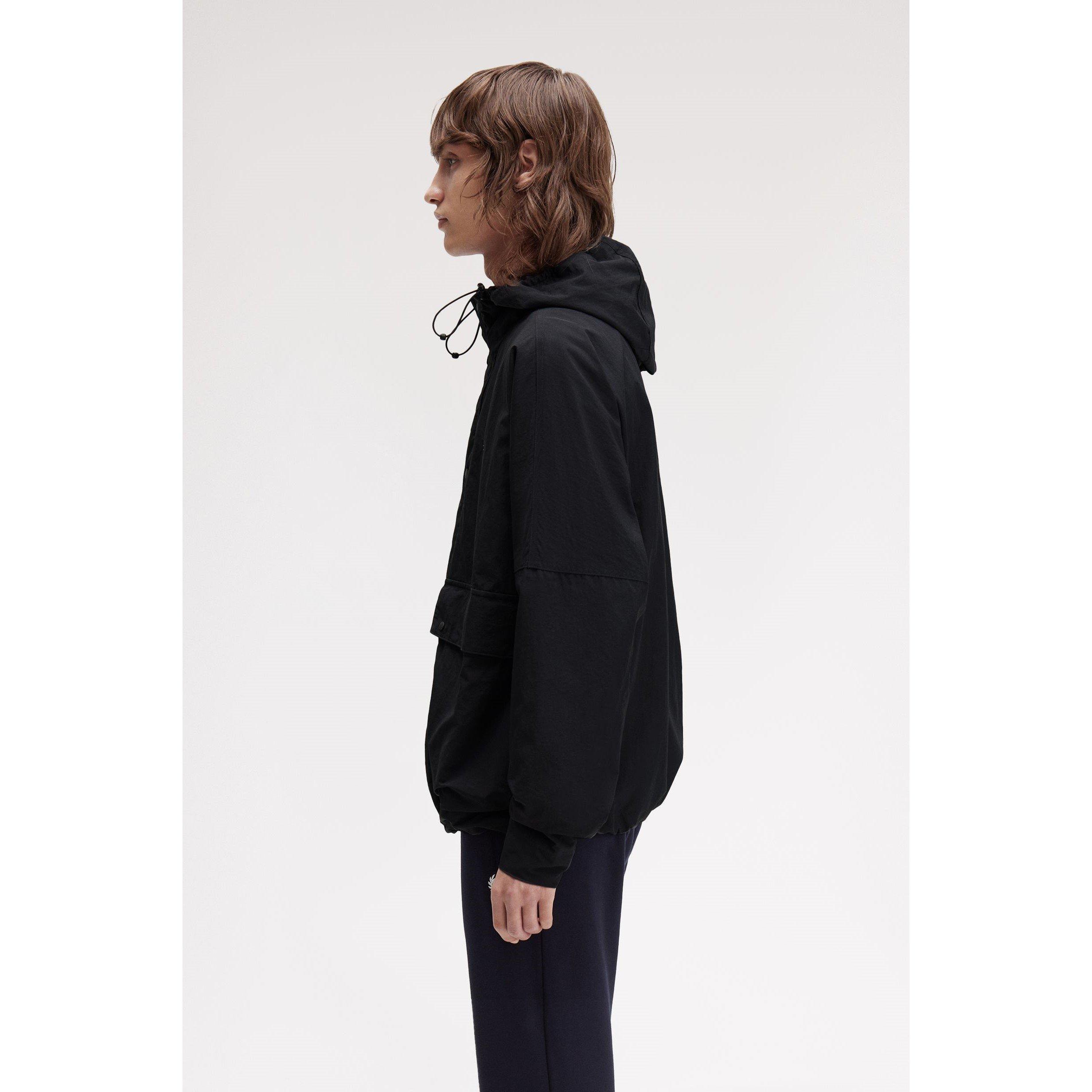 Cropped Ripstop Hooded Long Sleeve Parka
