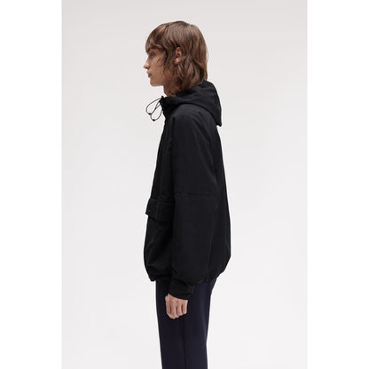 Cropped Ripstop Hooded Long Sleeve Parka