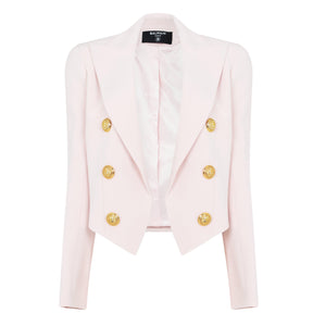 Peak-Lapels Fitted Jacket
