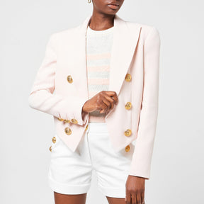 Peak-Lapels Fitted Jacket