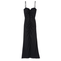 Midi dress Black - Fluid crepe