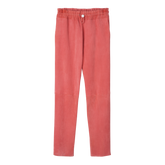 Leather straight pants Blush - Leather