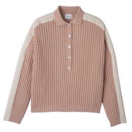 Polo collar jumper Nude - Knit