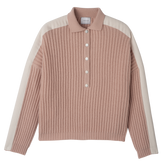 Polo collar jumper Nude - Knit