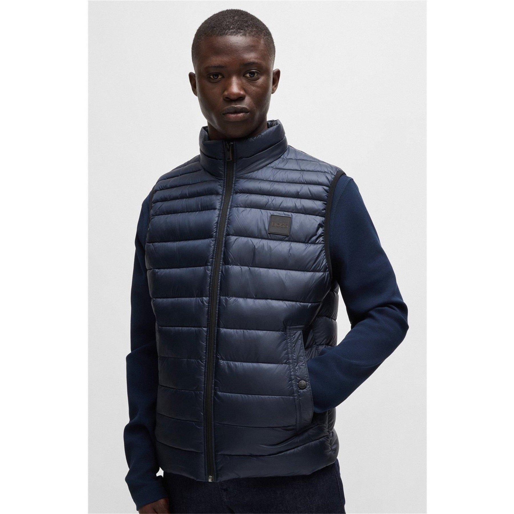Water-Repellent Logo-Patch Gilet