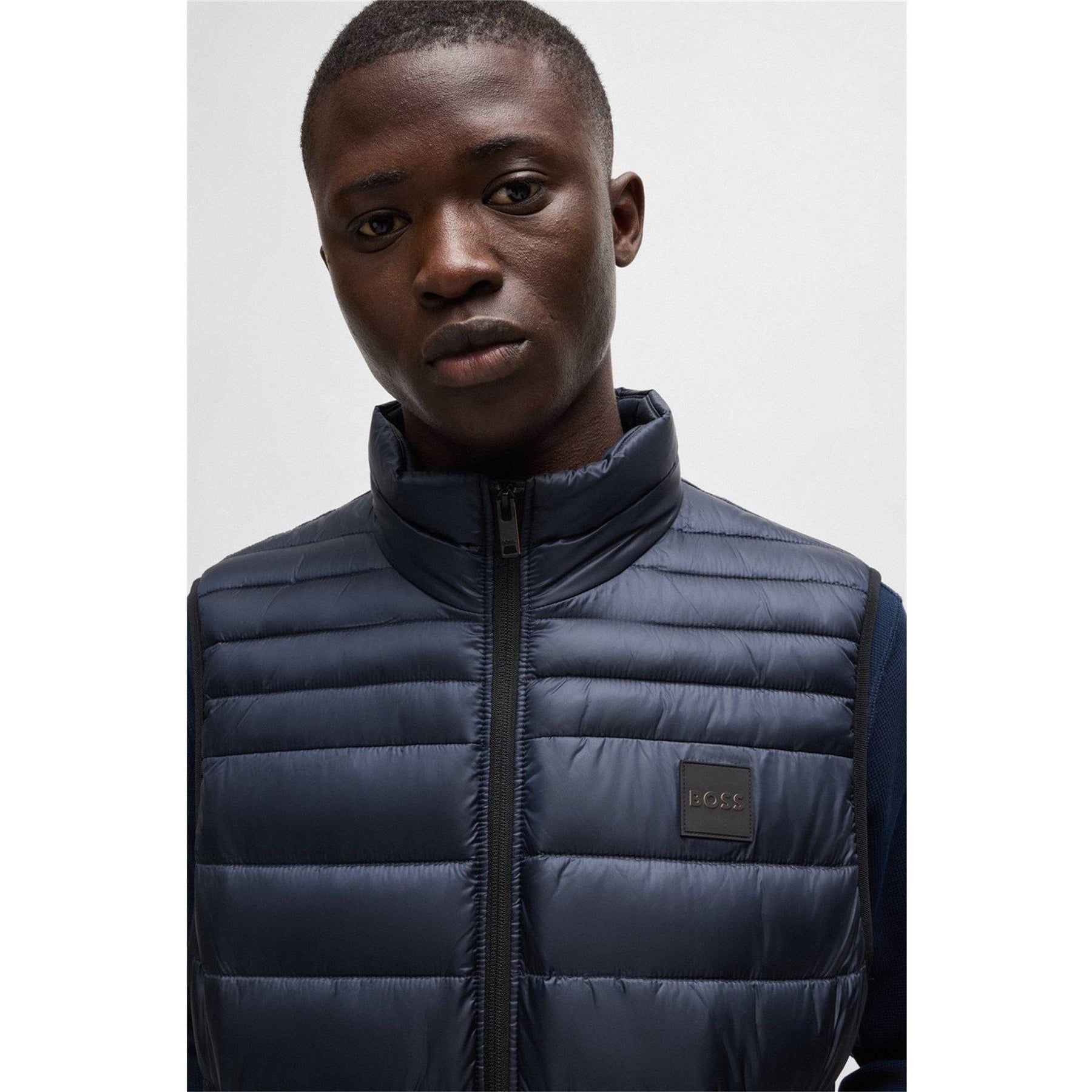 Men's Logo-Patch Water-Repellent Gilet