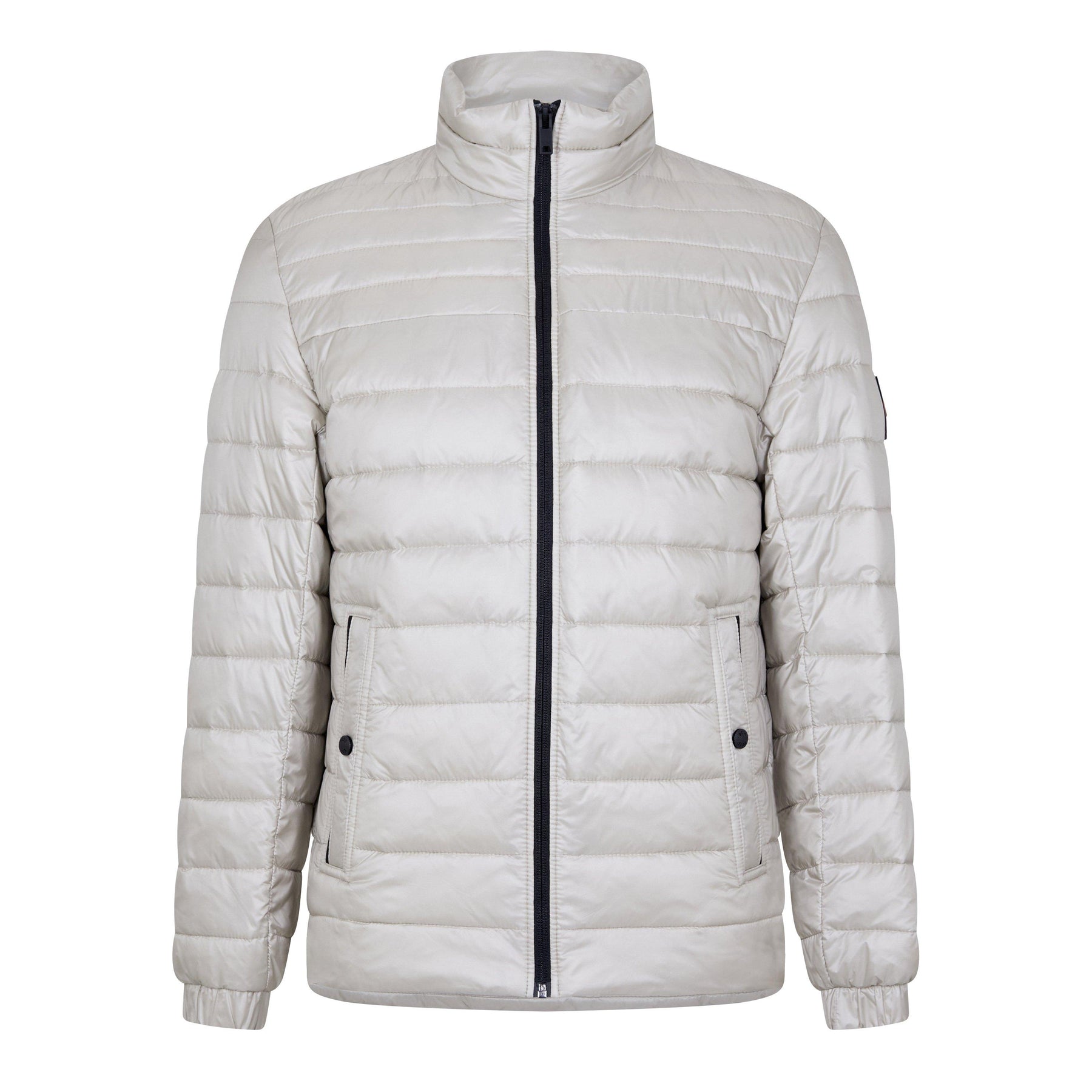 Men's Logo Badge Padded Water-Repellent Jacket