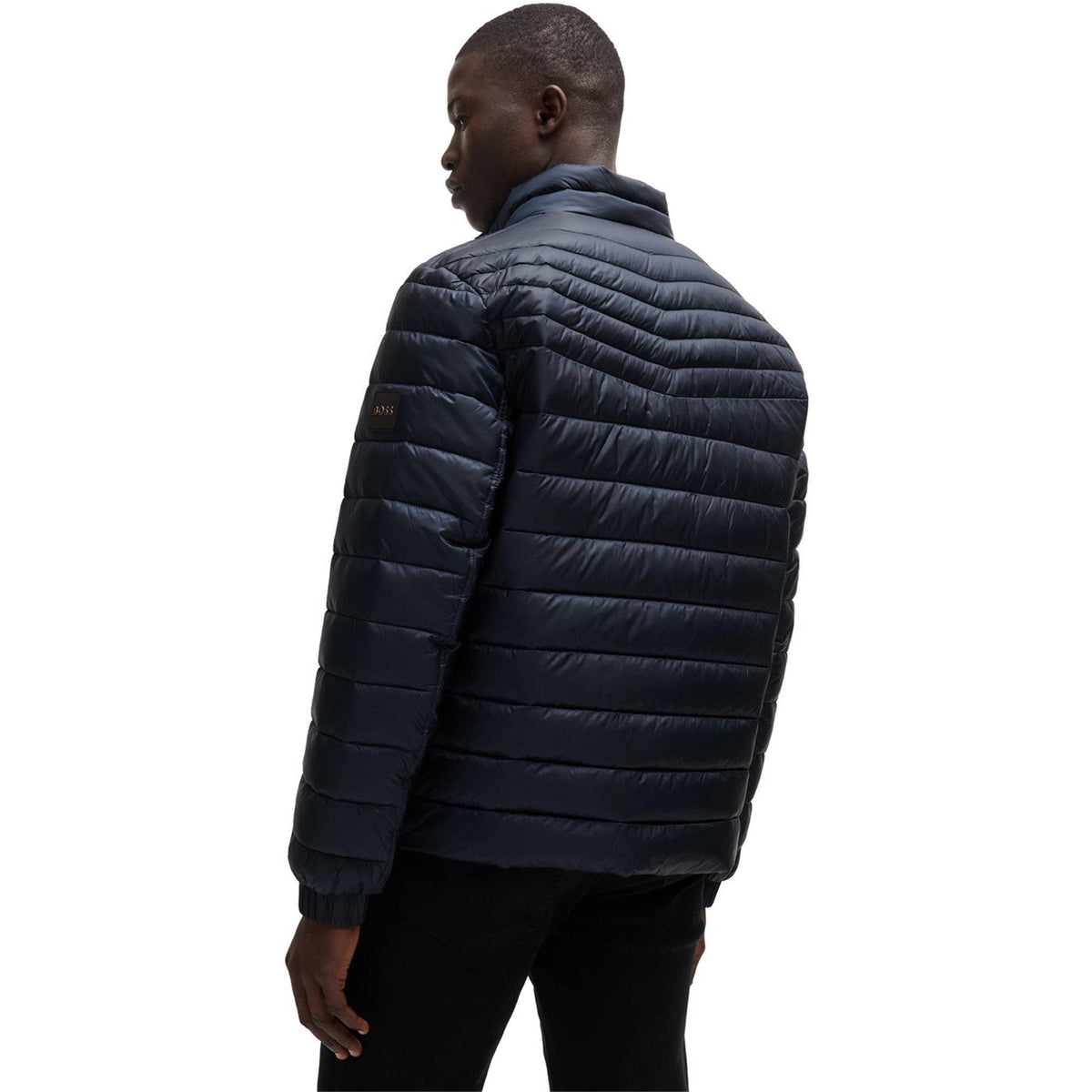 Water-Repellent Logo Badge Padded Jacket