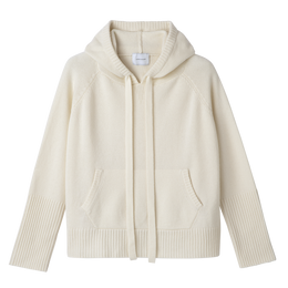 Hoodie jumper Ecru - Knit