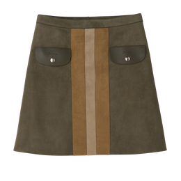 Skirt Khaki - Leather