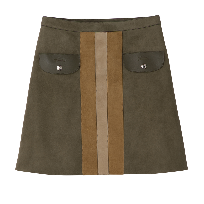 Skirt Khaki - Leather