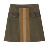 Skirt Khaki - Leather