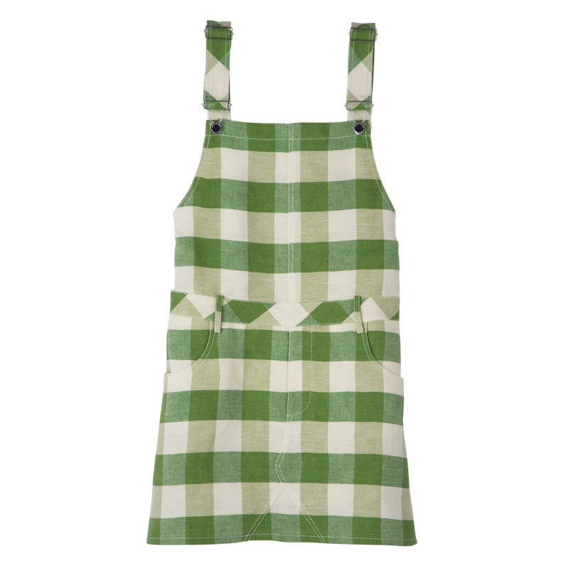 Dress Green - Vichy jacquard