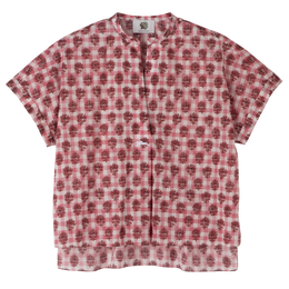 Blouse Blush - Vichy print veil