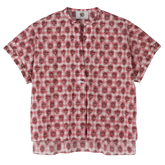 Blouse Blush - Vichy print veil