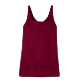 Dress Beetroot - Embroidered canvas