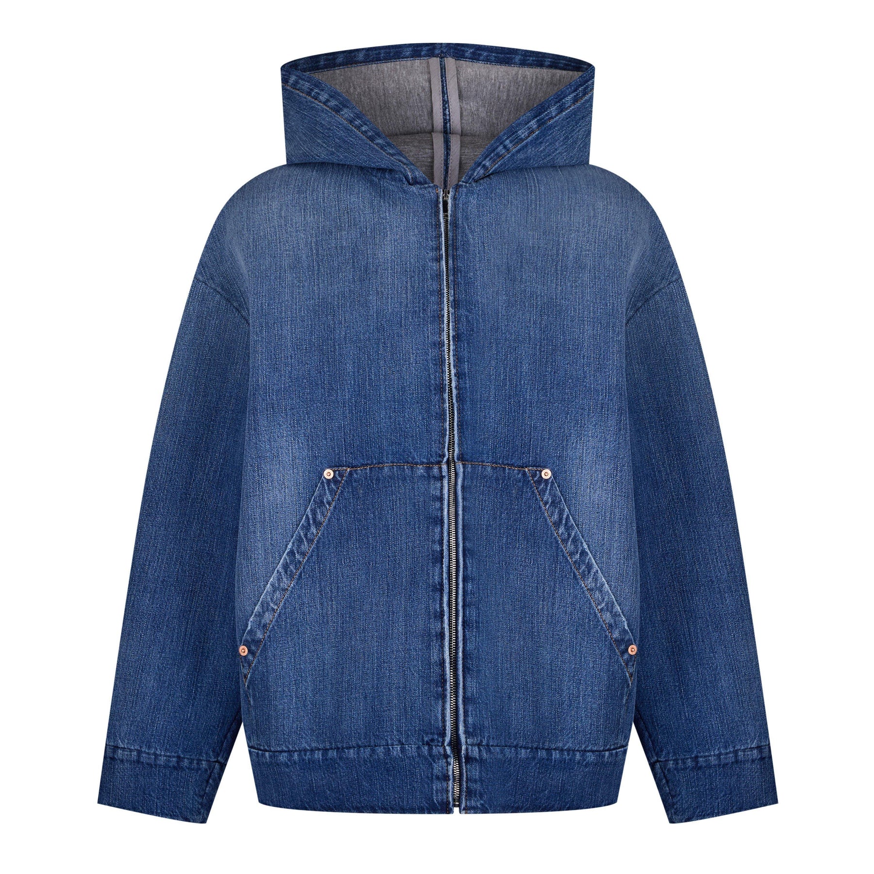 Valentino Hood Denim Jacket