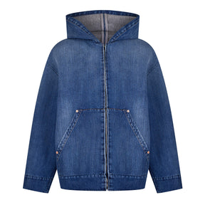Valentino Hood Denim Jacket