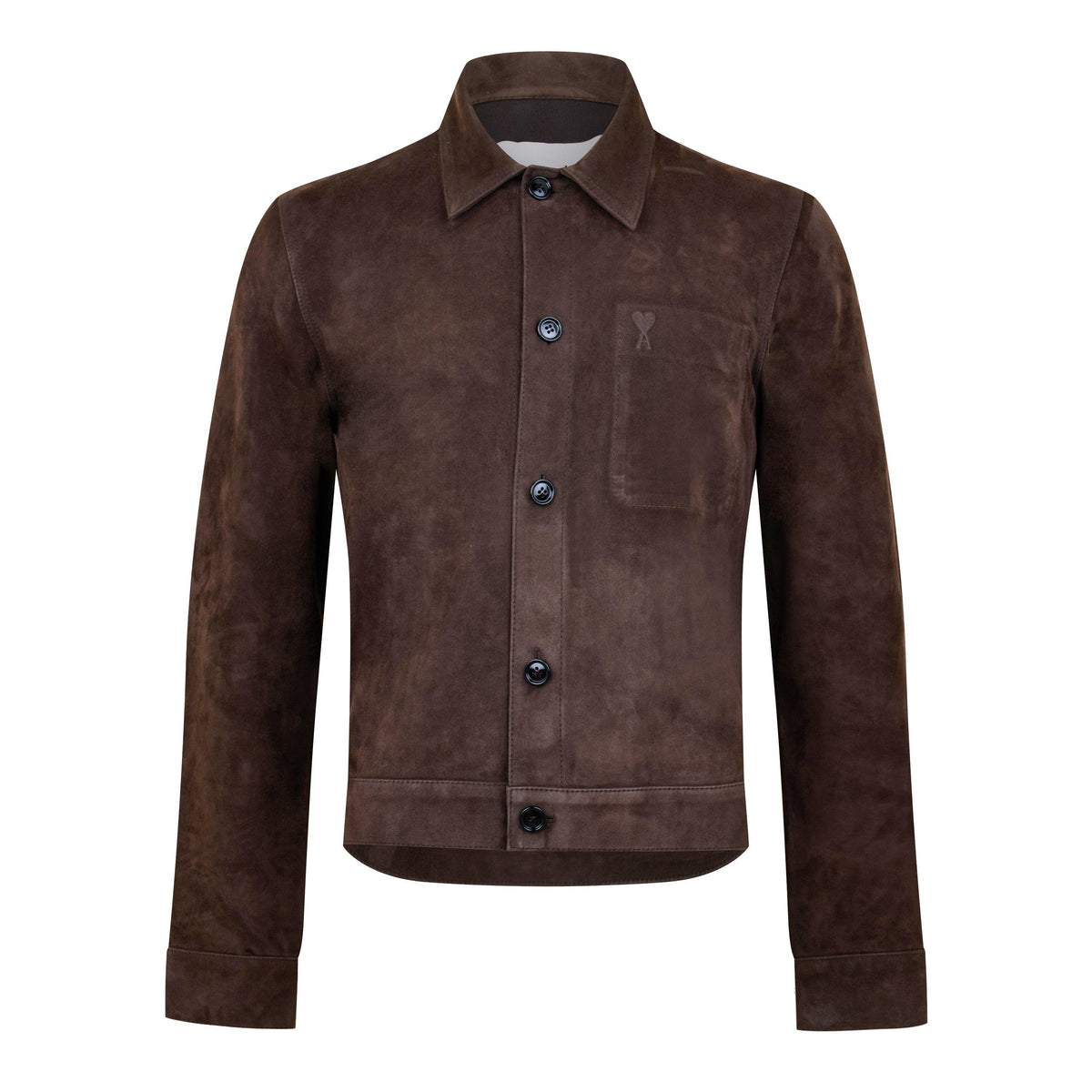 Leather Buttoned Overshirt