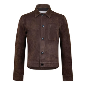 Leather Buttoned Overshirt