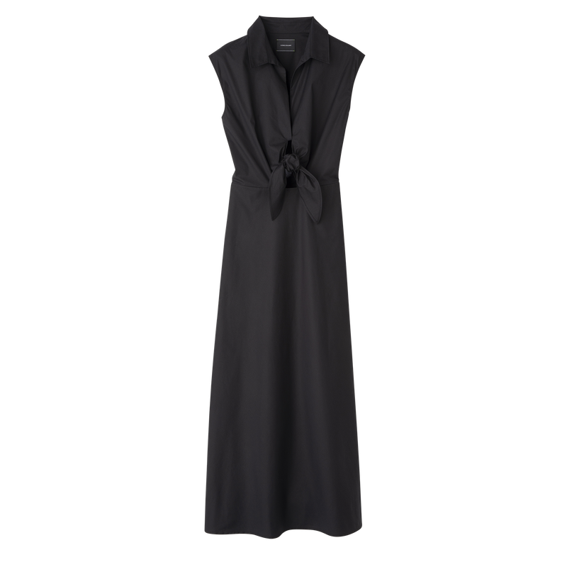 Long dress Black - Popelin