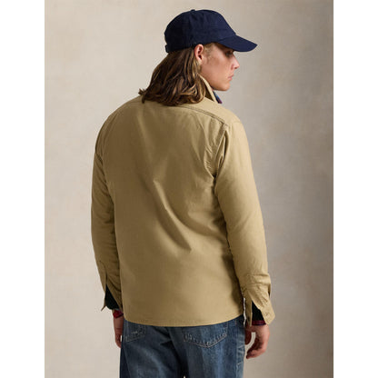 Garment Dye Cotton Long Sleeve Full Zip Overshirt