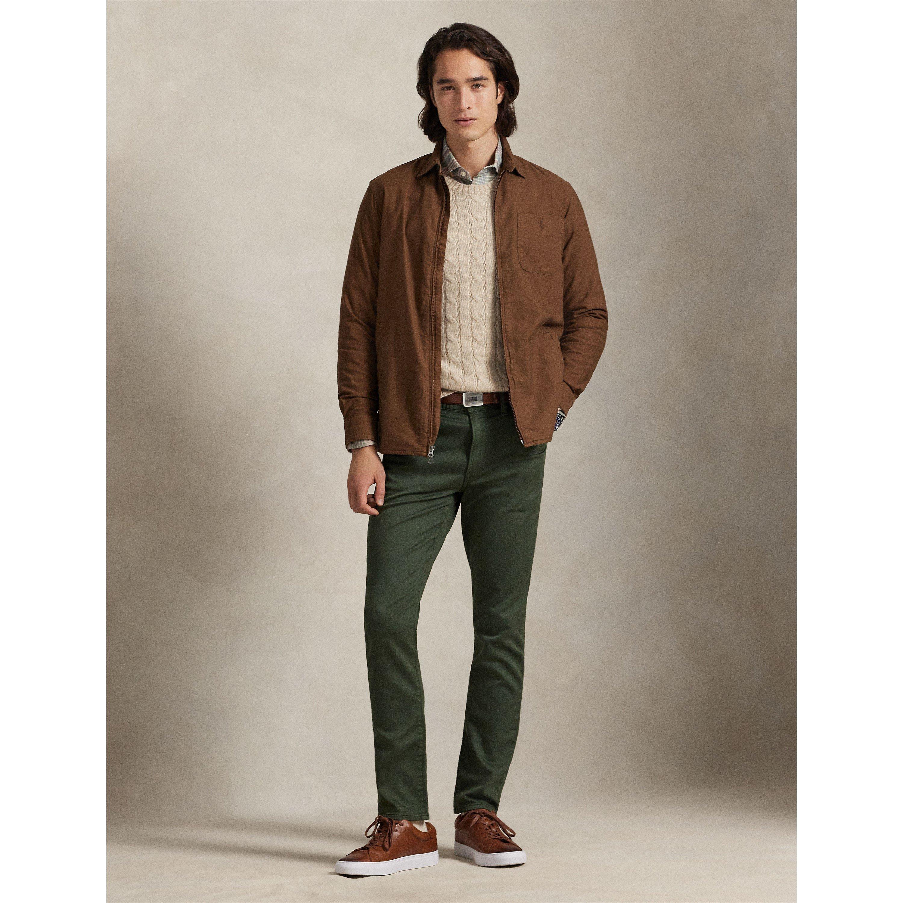 Garment Dye Cotton Long Sleeve Full Zip Overshirt