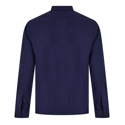 Garment Dye Cotton Long Sleeve Full Zip Overshirt