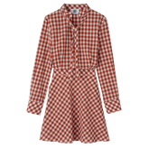 Dress Bark - Vichy jacquard