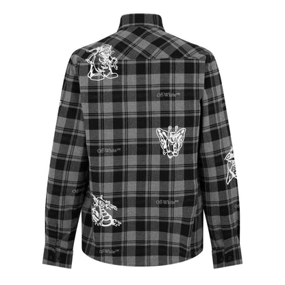 Character Check Cotton Long Sleeve Flannel Overshirt