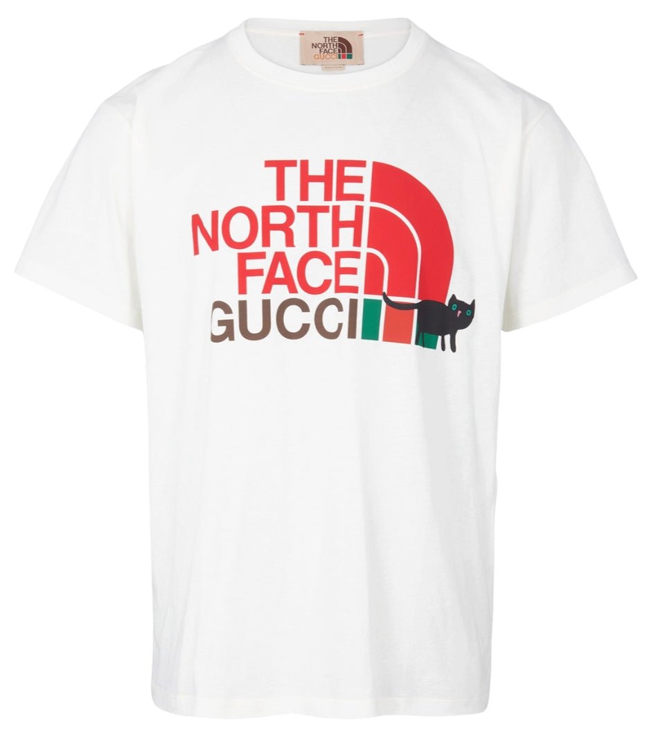 Gucci x The North Face Printed Logo Cotton T-Shirt in White