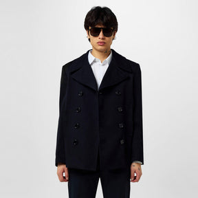 Double Breasted Wool Peacoat