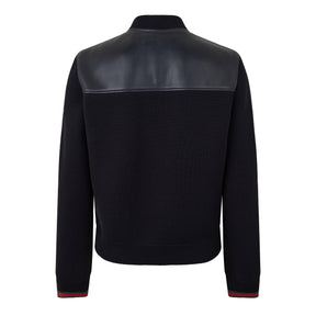 Leather Knit Jacket