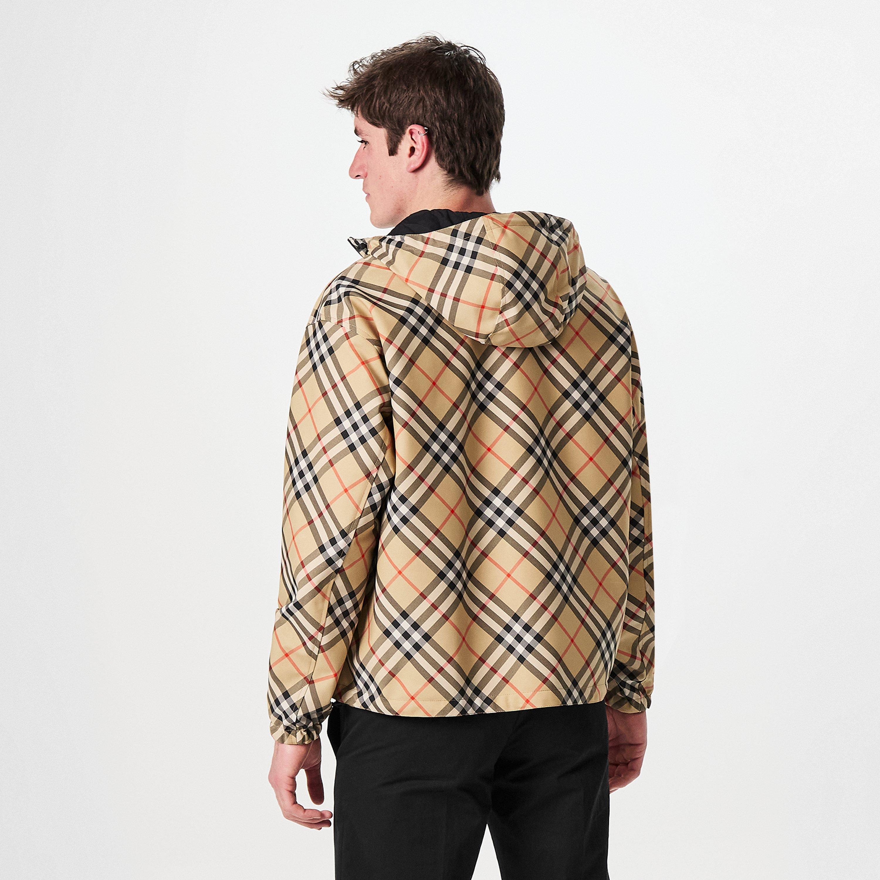 Vintage Check-Pattern Reversible Jacket