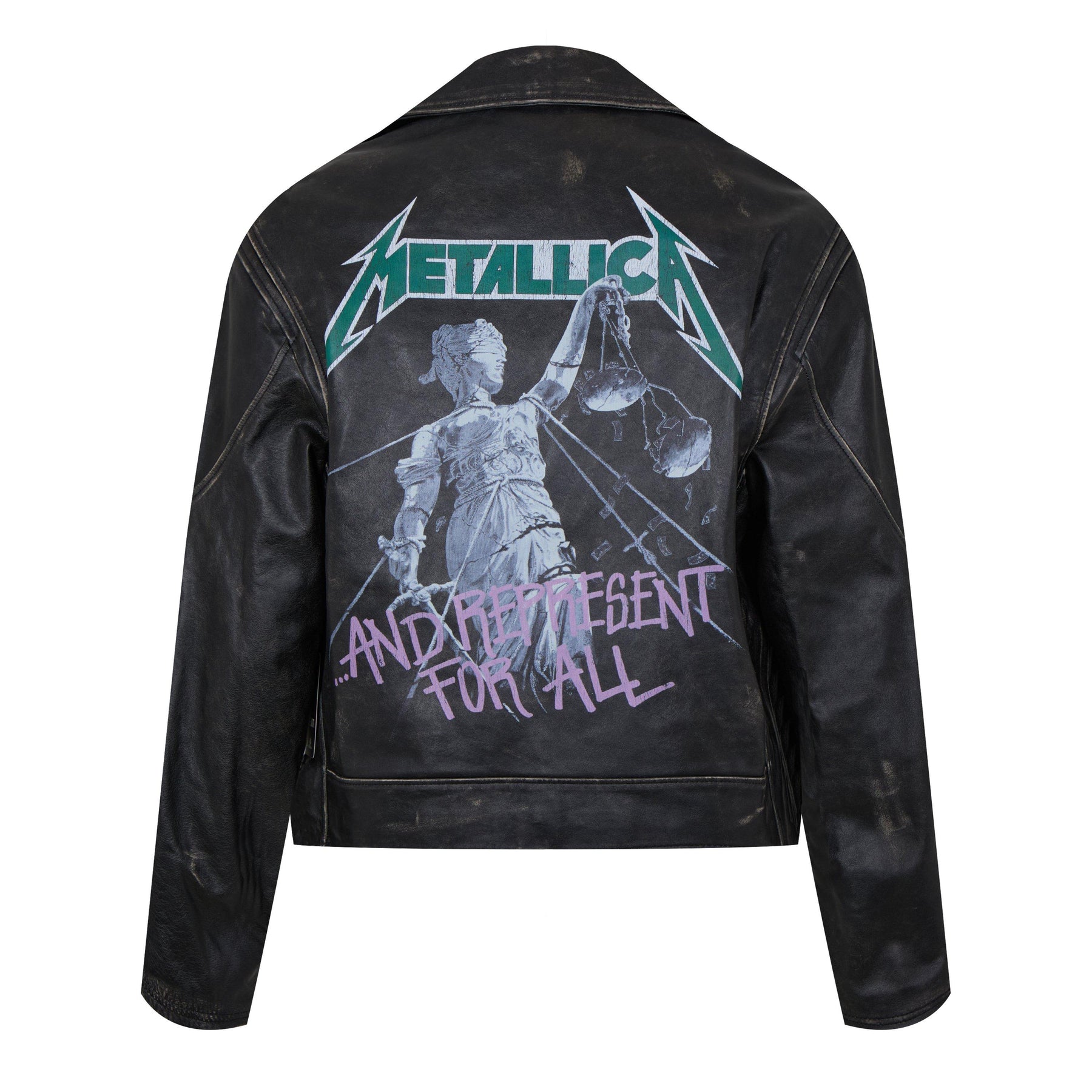 X Metallica Leather Jacket