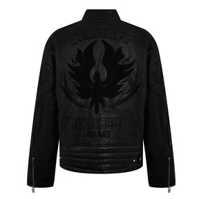 X Belstaff Leather Race Jacket