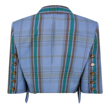 Tartan Cropped Blazer