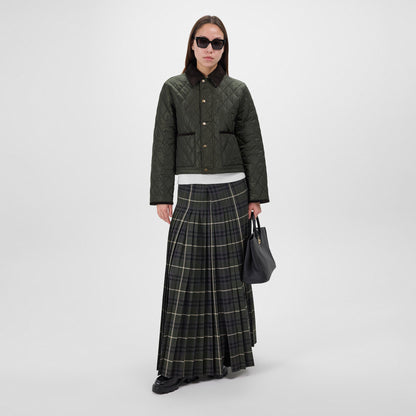 Cropped Diamond Quilted Jacket