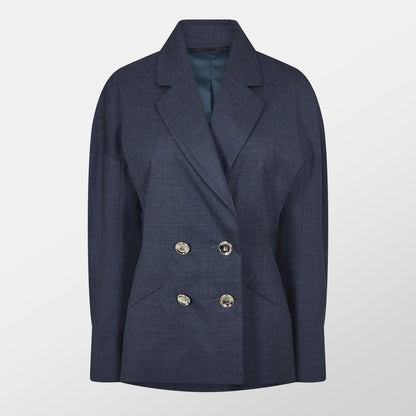 Wool Long Sleeve Slim Fit Blazer
