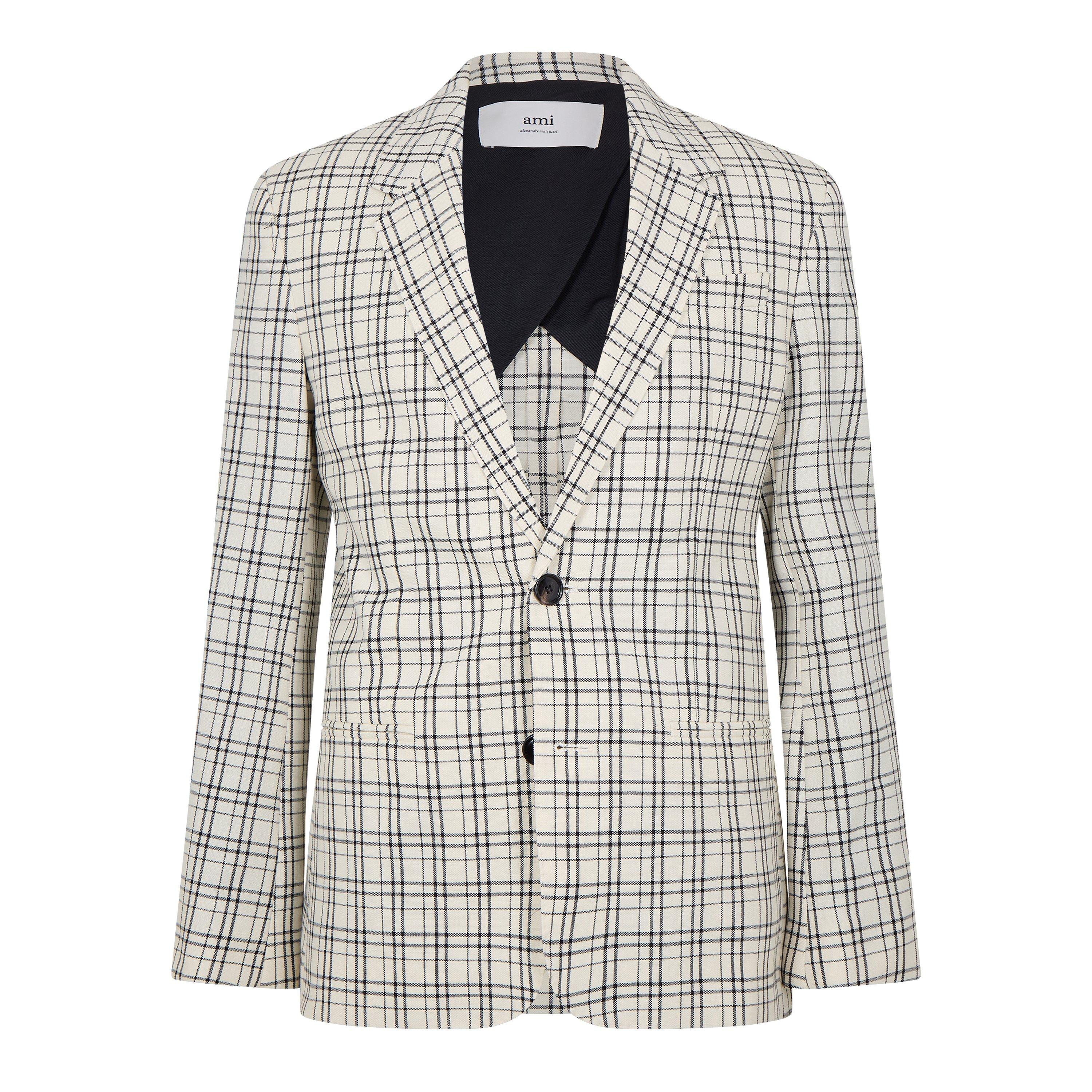 Check Single Breasted Blazer