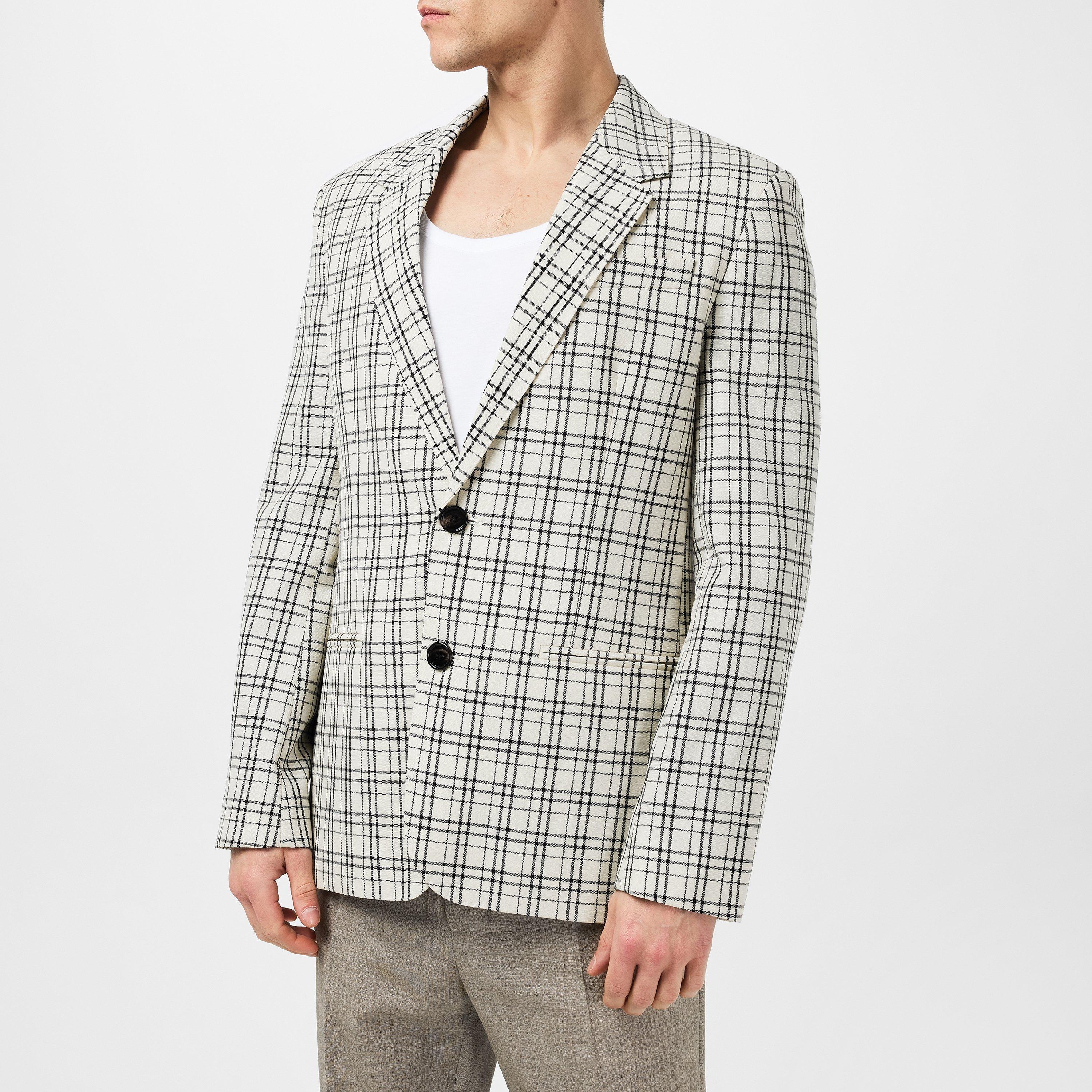 Check Single Breasted Blazer