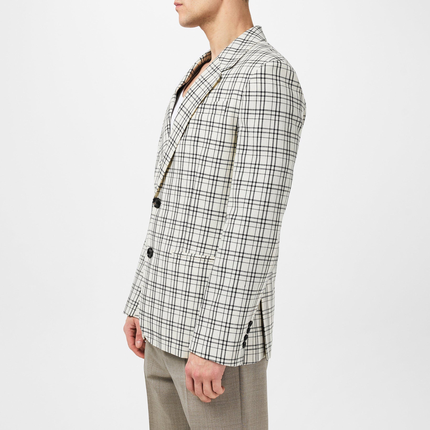 Check Single Breasted Blazer