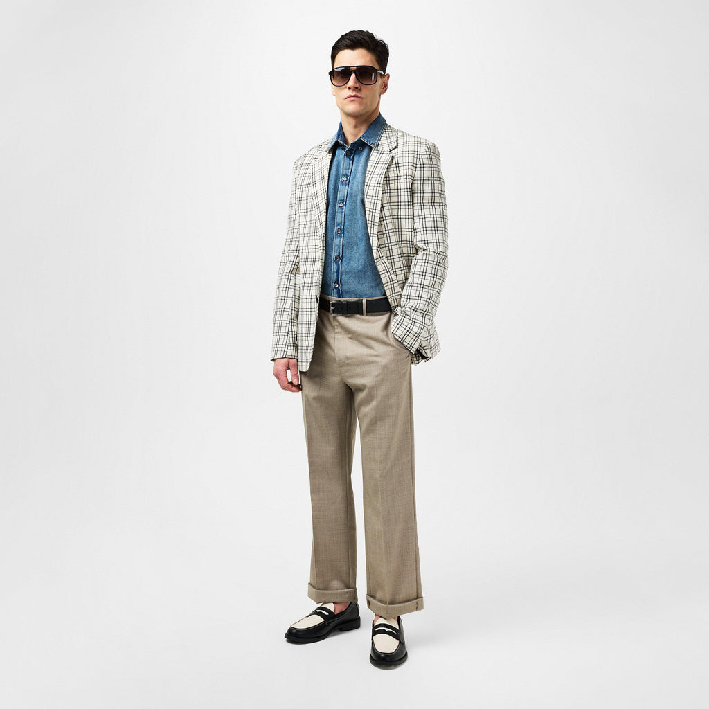 Check Single Breasted Blazer