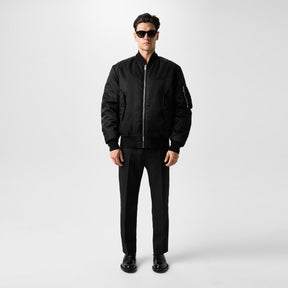 Nylon Twill Bomber Jacket