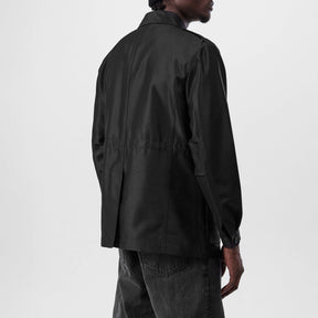 Wool Silk Faille Safari Jacket
