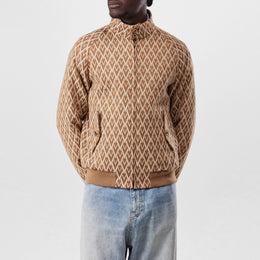 All Over Logo Wool Zip Jacket