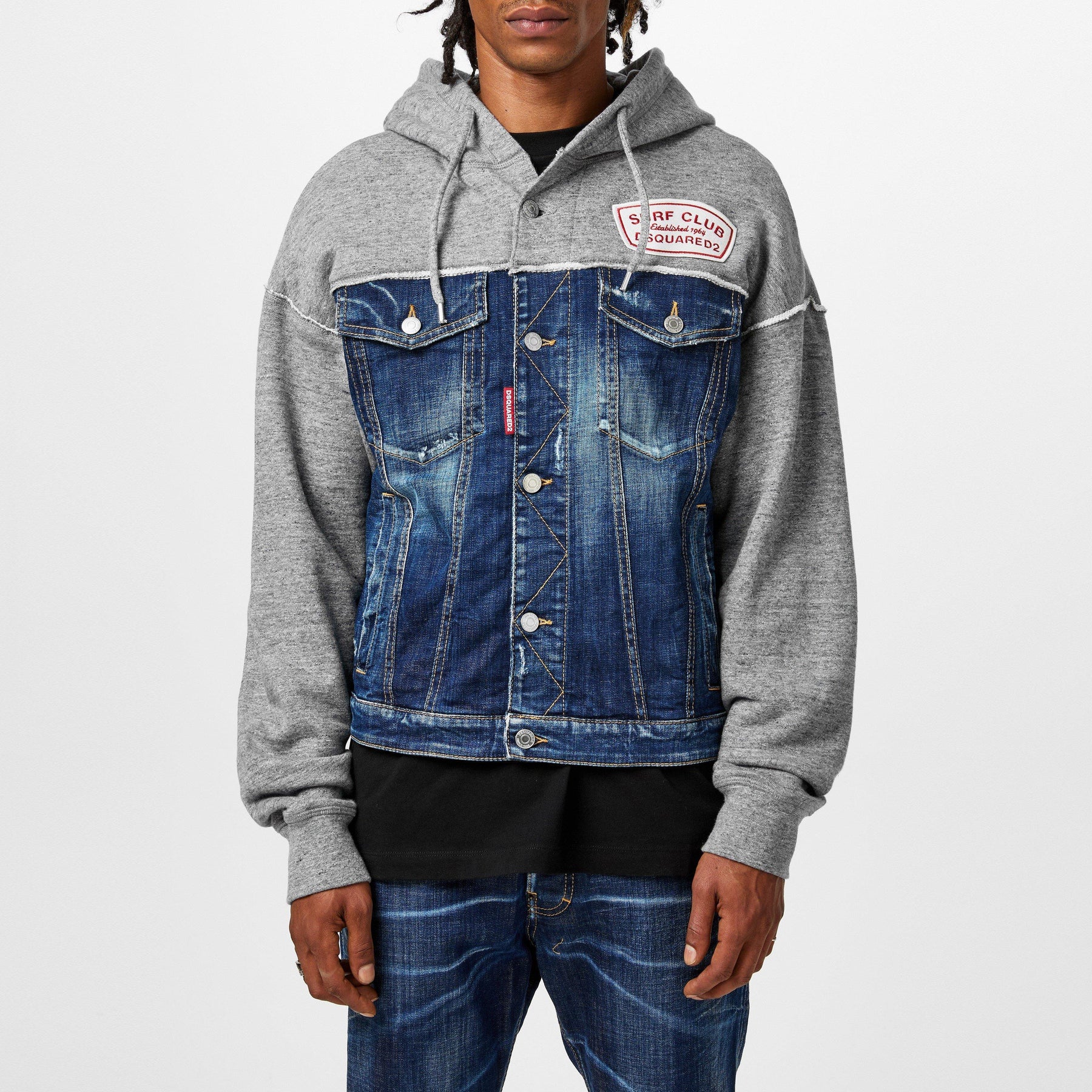 Panelled Hooded Jacket