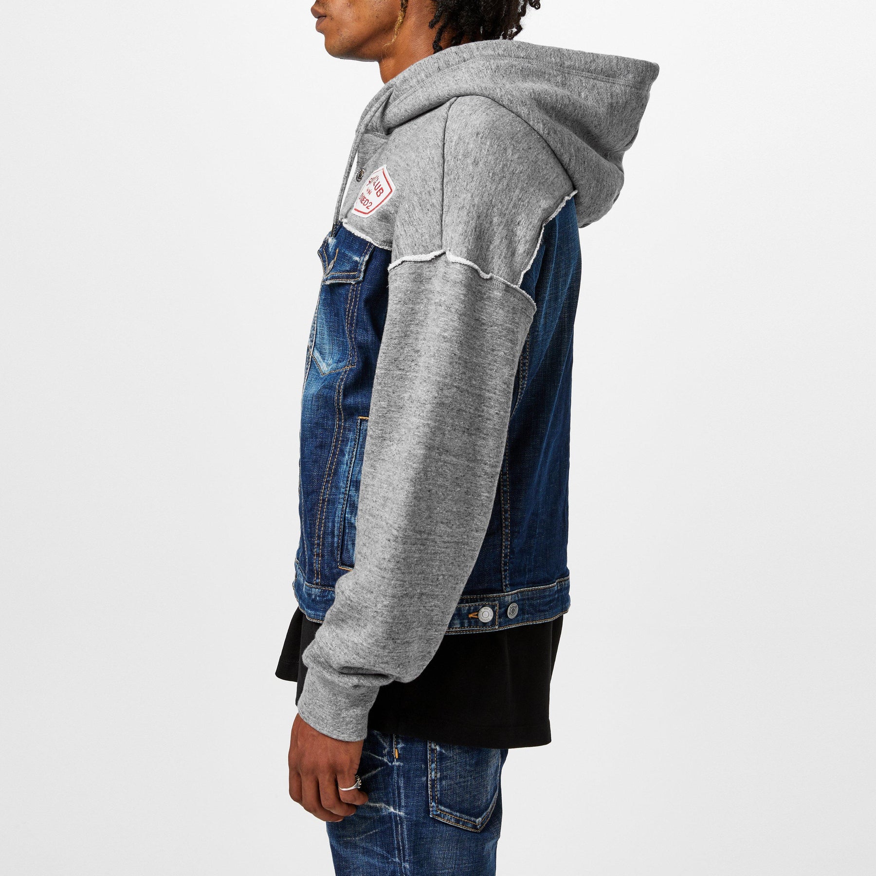 Panelled Hooded Jacket