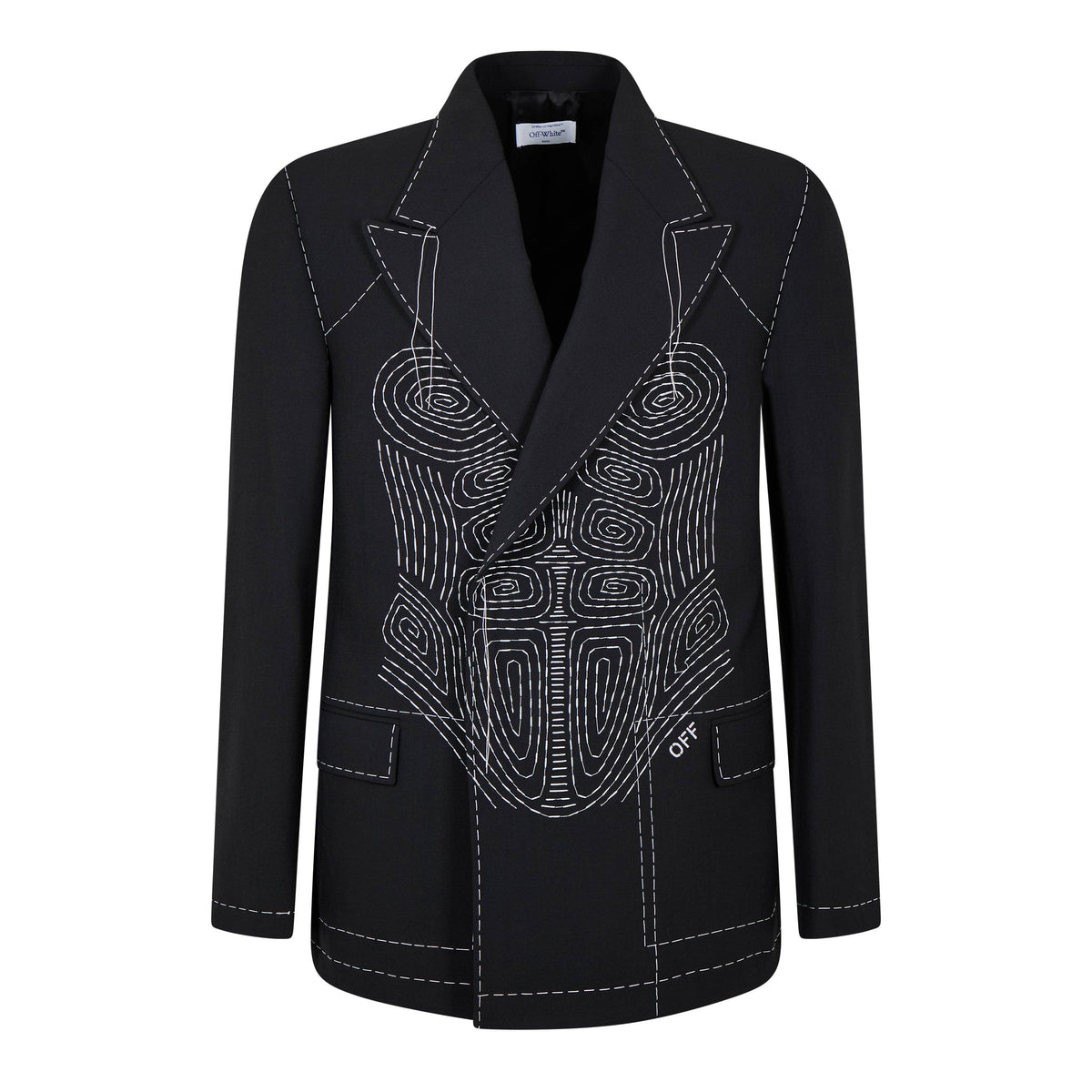Men's Body Stitch Tux Jacket with Contrast Stitching